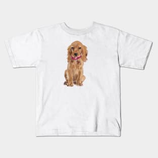 Cheeky Spaniel Puppy Kids T-Shirt